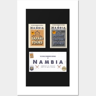Vintage Nambian Travel Stickers - Set 3 Posters and Art